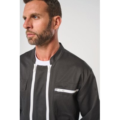 Overall with double zip